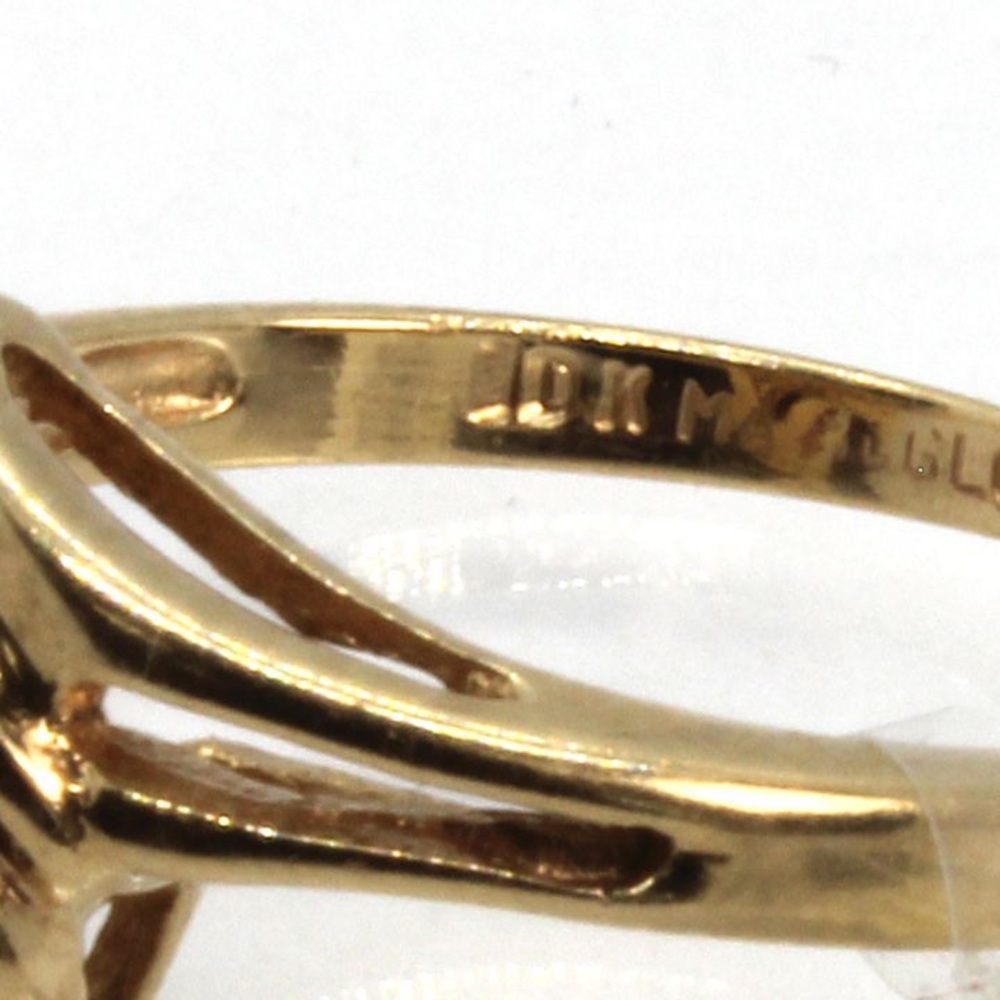 10K GOLD RUBY & DIAMOND ACCENT RING - Picture 6 of 8